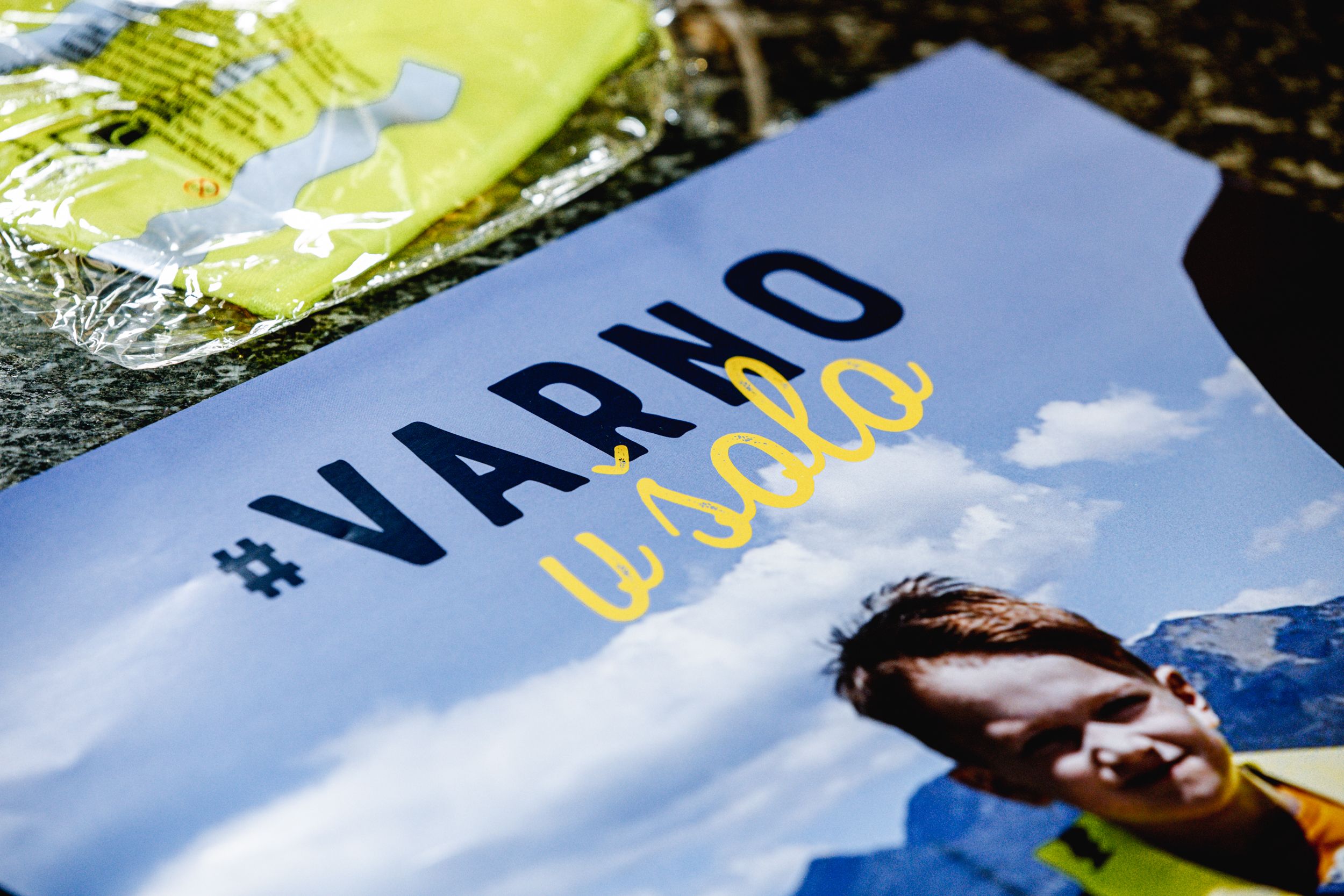 Plakat "Varno v šolo" ob prvem šolskem dnevu