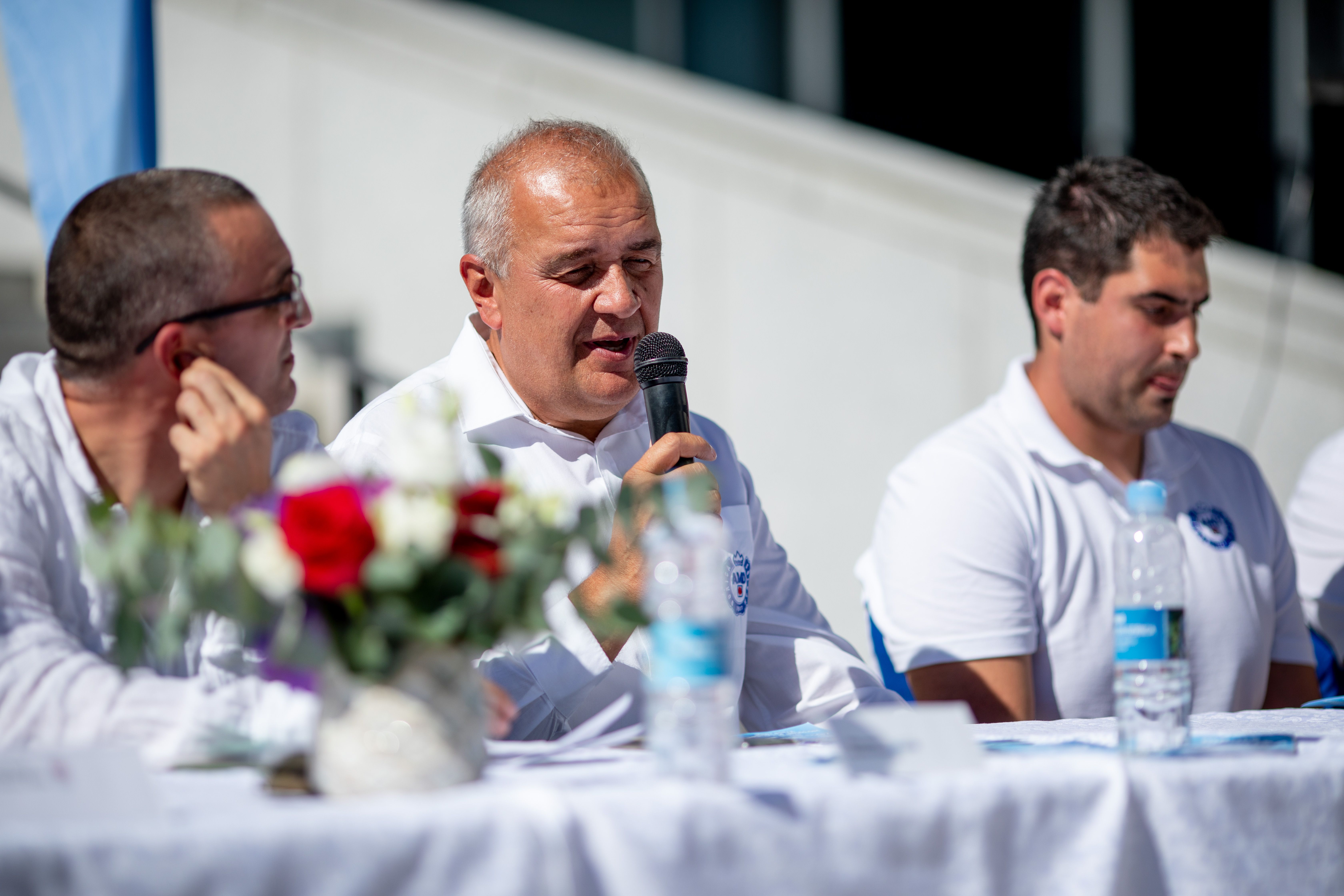 Tiskovna konferenca ob 10. Mahle Rally-ju v Novi Gorici pred Eda centrom