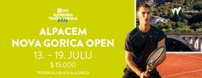 Alpacem Nova Gorica open, od 13. do 19. julij, nagrada 15.000 evrov. Organizator Teni&scaron;ki klub Nova Gorica.