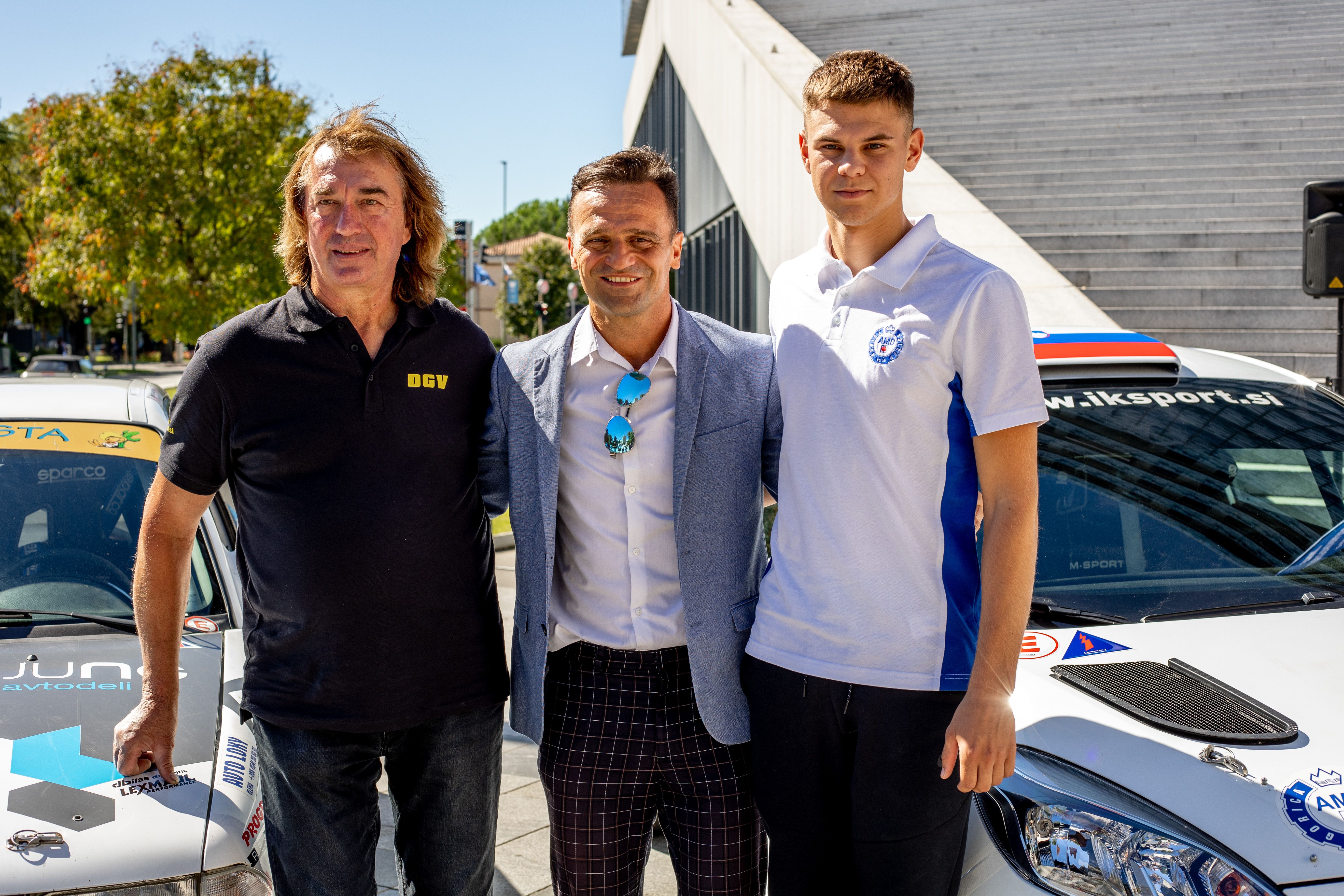 Tiskovna konferenca ob 10. Mahle Rally-ju v Novi Gorici pred Eda centrom