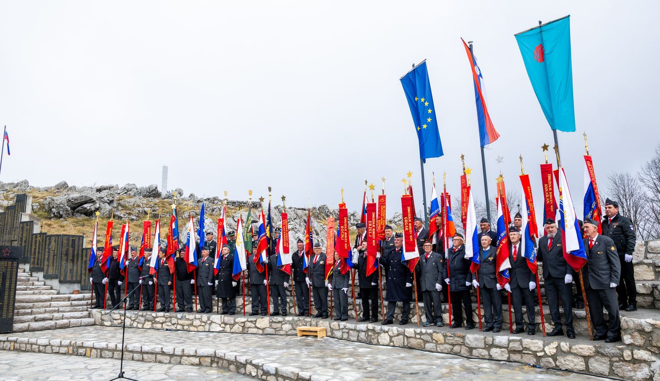 Praporščaki na slovesnosti