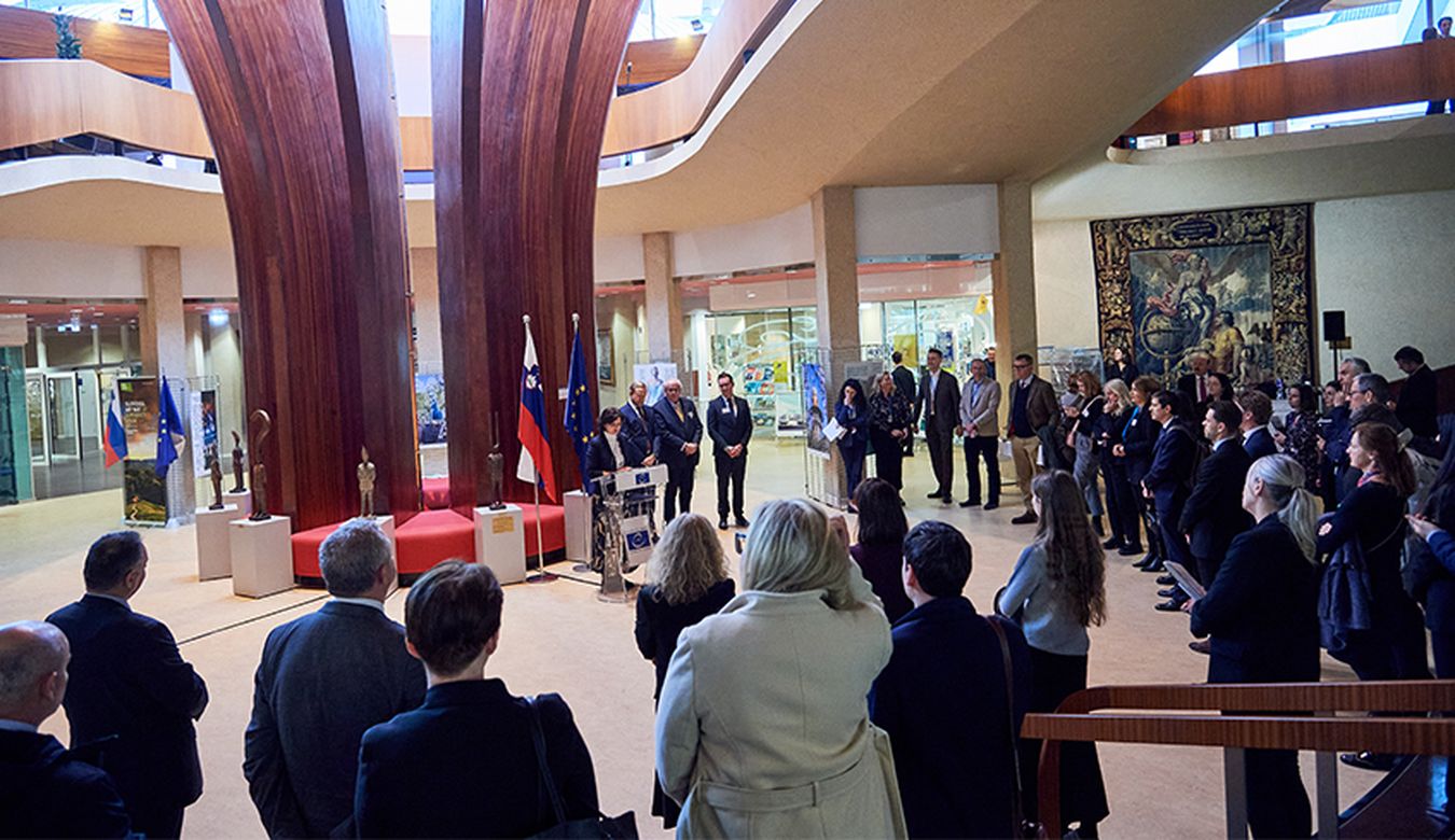 Župan Mestne občine Nova Gorica Samo Turel in župan občine Gorica Rodolfo Ziberna kot govornika v Svetu Evrope