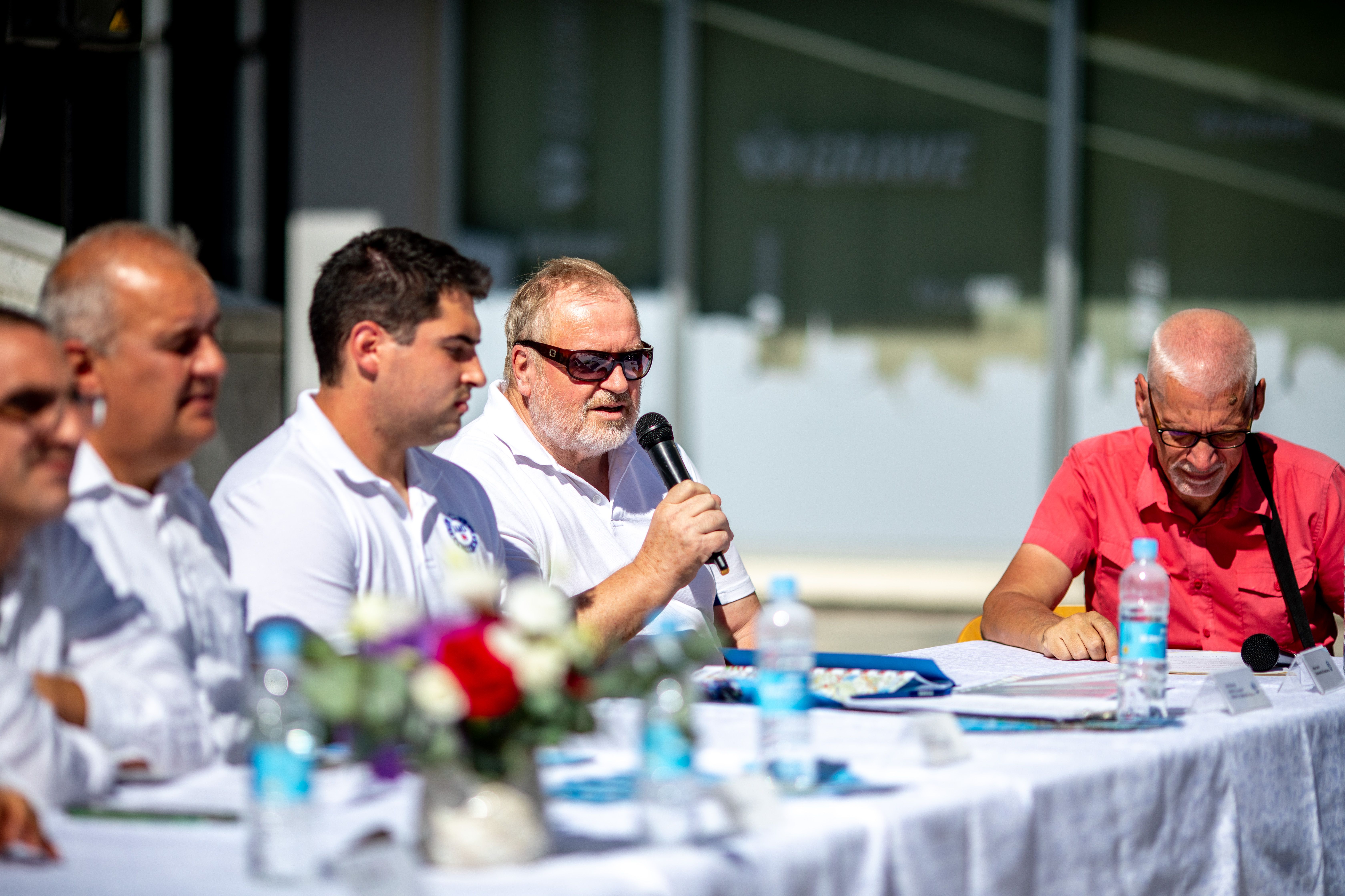 Tiskovna konferenca ob 10. Mahle Rally-ju v Novi Gorici pred Eda centrom