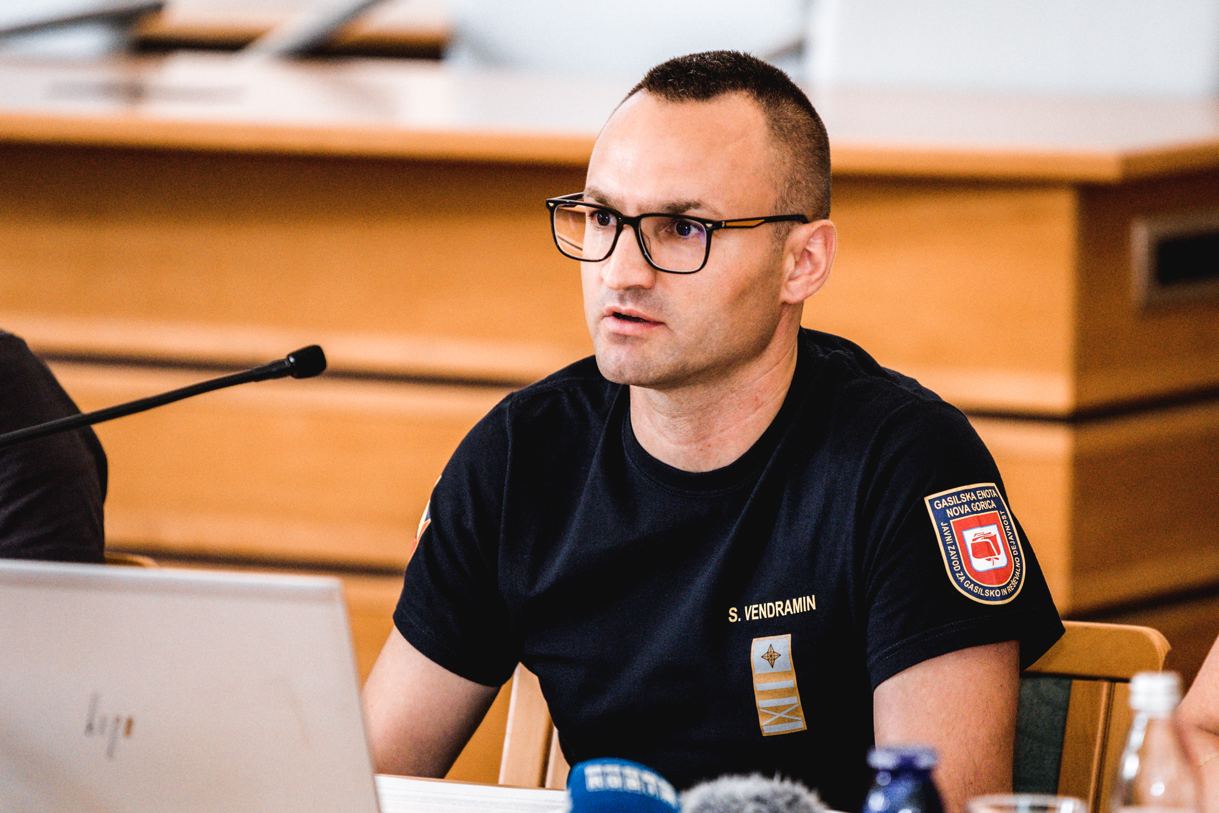 Simon Vendramin, poveljnik Javne gasilske službe v Novi Gorici