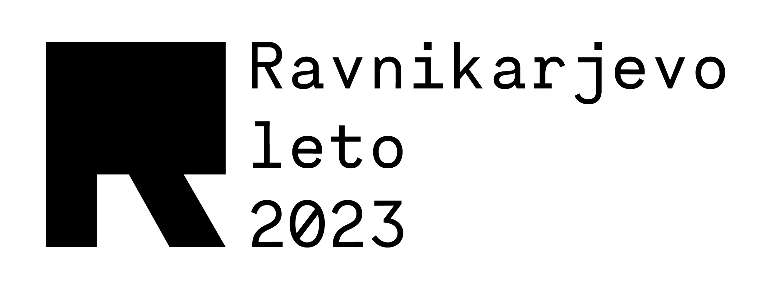 Logotip Ravnikarjevega leta 2023